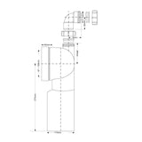 WC-Verbinder DN 100 mit 40 mm Zulauf – 2
