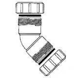 Fitting 45° Winkel mit loser Verschraubung Ø32 mm (5/4 Zoll) – 2