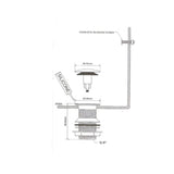 Ablaufgarnitur SATIN NICKEL ohne Überlauf – 2