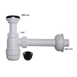 Siphon aus Kunststoff mit Sieb und Stopfen – 1