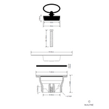 Spülen Ablaufventil 85 mm, Gewinde 6/4Zoll – 2