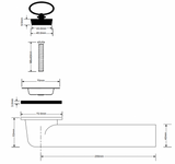 Ablaufbogen Sieb Ø70 mm, DN 40 – 2