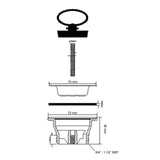 Ablaufventil Ø 70 mm Gewinde 6/4 Zoll – 2