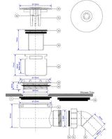 Duschablauf Ø90, Bauhöhe 90mm – 4