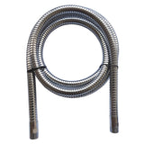 Brauseschlauch edelstahl verchromt 2x 15x1 AG, Länge 2,00m – 1