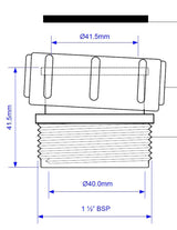 Verschraubung Kupplungsstück 6/4" x 6/4" Außengewinde – 2
