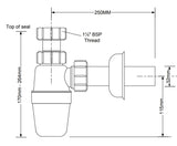 Flaschensifon 5/4" Abgang Ø32 mm – 2