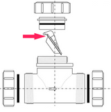 Ersatz Gummidichtung Ø32mm für McAlpine Rückstauklappe ArtNr. SP-S28-NRV-32 – 2