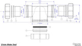 Leitungssiphon DN40 in T-Form – 2