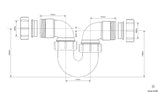Leitungssiphon Ø32/40/50 mm – 3