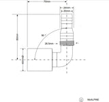 Geräteanschlussstück Ø32 / Ø40 mm – 3