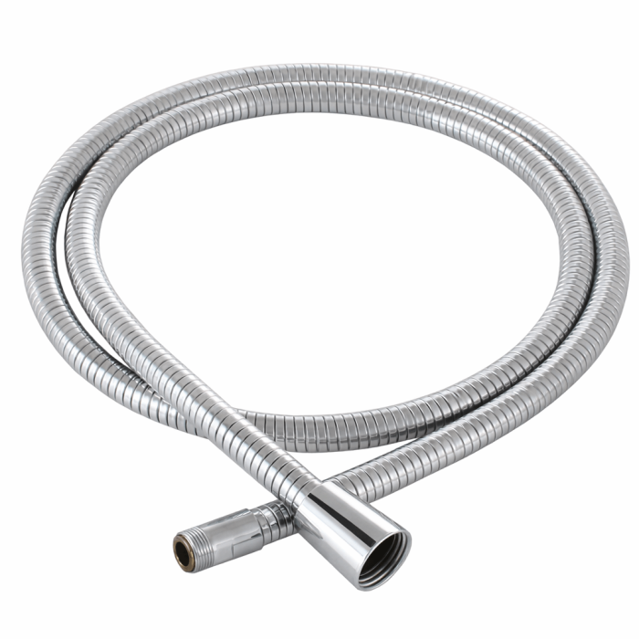 3 m Metall-Duschschlauch aus Edelstahl, verchromt, 1/2 Zoll Innengewinde auf M15x1 Anschluss – robuster Brauseschlauch für Dusche und Sanitärarmaturen