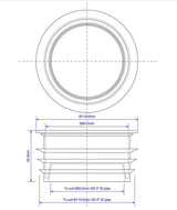 Dichtmanschette Ø90 auf Ø100 / DN100 – 3