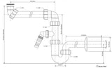 Raumschaffer Siphon mit Waschgeräteanschluss – 2