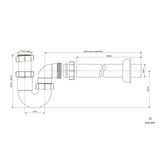 Geruchsschutz Küchen-Siphon 2 Zoll, Ø50 mm – 2