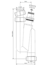 Siphon mit Belüfter 5/4" für vertikalen Ablauf – 2