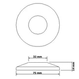 Wandrosette für Siphon Rohr 32 mm – 2