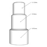 Übergangsstutzen Verlängerung von Ø50 / Ø40 / Ø32 mm – 4