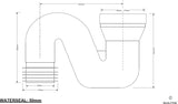 WC Anschluss / Siphon Ø110, DN100 mit Lamelle – 2