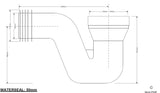 WC Anschlussstutzen Ø110, DN100, 50 mm Wasserspiegel – 2