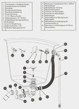 Wannen Ablauf / Überlauf-Garnitur mit Mischwasserzulauf (Wannenbefüllung) – 2