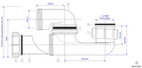 Wannensiphon Abgang Außengewinde 6/4" – 2
