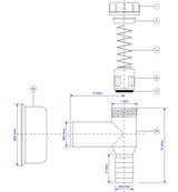 Waschmaschinen Siphon mit Kugelsperre – 3