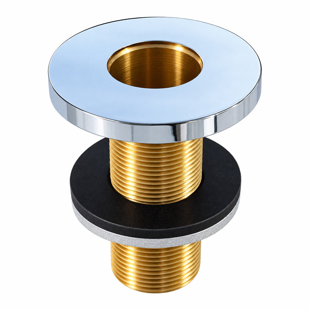 Wannenrand Brausedurchfuehrung rund Ø 54 mm Brausenhalter Messing chrom für Wannenrandarmatur