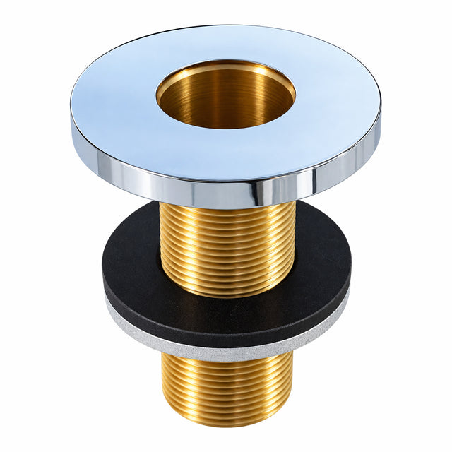 Wannenrand Brausedurchfuehrung rund Ø 54 mm Brausenhalter Messing chrom für Wannenrandarmatur