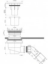 Duschablauf Ø90, Bauhöhe 82mm – 3