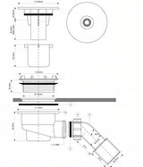 Duschablauf Ø90, Bauhöhe 82mm – 3