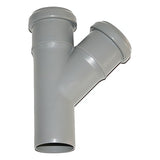 HT Einfachabzweig DN 50x50 - 45° Schwerentflambar B1 – 1