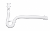 Flexible Siphon aus Kunststoff mit Ablaufgarnutur – 1