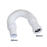 Flexschlauch Ø50 mm mit Steckmuffe, Abgang Ø50 mm, 35 cm bis 75 cm ausziehbar – 1
