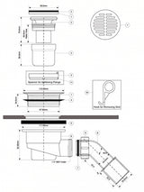 Duschablauf Ø90, Bauhöhe 85mm – 3