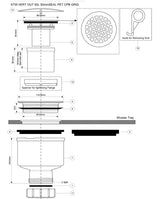 Duschablauf Ø90, Bauhöhe 90mm Abgang senkrecht – 4