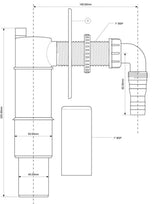 Unterputz Waschgeräte Siphon Ø40/50 – 2