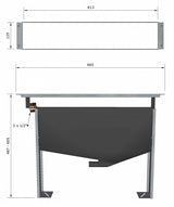 Universal-Montageblock für 2- bis 5-Loch Wannenrandarmaturen – 3