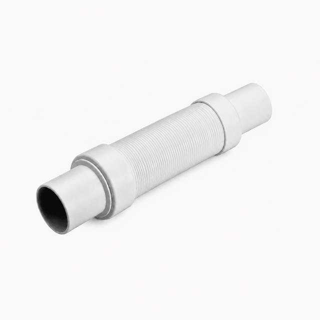 Weißer Flex Schlauch doppelseitig Ø 50 mm, ausziehbar bis 500 mm