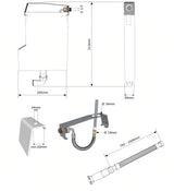 Schlauchbox zur Wannenrandmontage - Schlupfbrause – 3