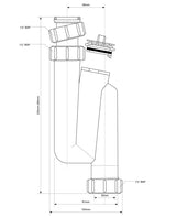 Siphon für vertikalen Ablauf 5/4" – 2