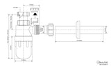 Flaschensiphon mit integriertem Belüfter 5/4 Zoll, Abgang Ø32 mm – 2
