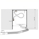 Schlauchbox zur Fliesenrandmontage für Badarmaturen – 3