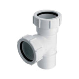 T-Stück Ø32 mm mit 2 Überwurfmuttern – Abwasser Rohrverbinder – 1