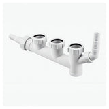 Adapter zum Anschluss von Korbventilen 6/4" mit 2 Waschgeräte-Anschlüsse – 1