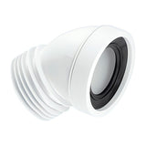 WC Anschlussstück Winkel 45° Ø90 / 110, DN100, L=190 mm – 1