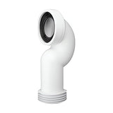 Raumspar WC Anschlussbogen Ø90 mit Lamelle DN100 – 1