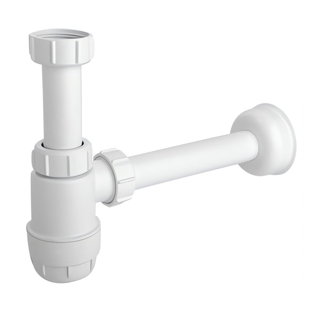 Waschtisch-Sifon kurz, 5/4" Abgang Ø32/40 mm