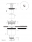 Preview: Duschablauf Ø90, Bauhöhe 90mm Senkrechte Ablaufgarnitur