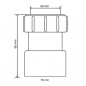 Preview: Verbindung Fitting 32/40 mm auf HT Ø50